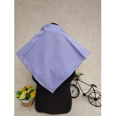 На фото 1 - Платок косынка на голову и шею, хлопок, цвет светло сиреневый На фото 1 - Платок косынка на голову и шею, хлопок, цвет светло сиреневый