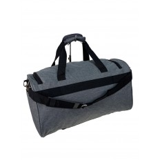 На фото 2 - Дорожная сумка из текстиля, цвет серый