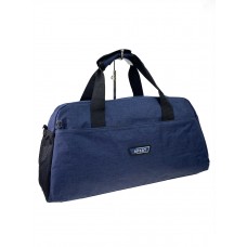 На фото 1 - Дорожная сумка из текстиля, цвет синий 