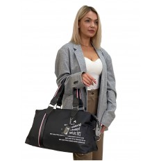 На фото 3 - Женская сумка  из текстиля цвет черный