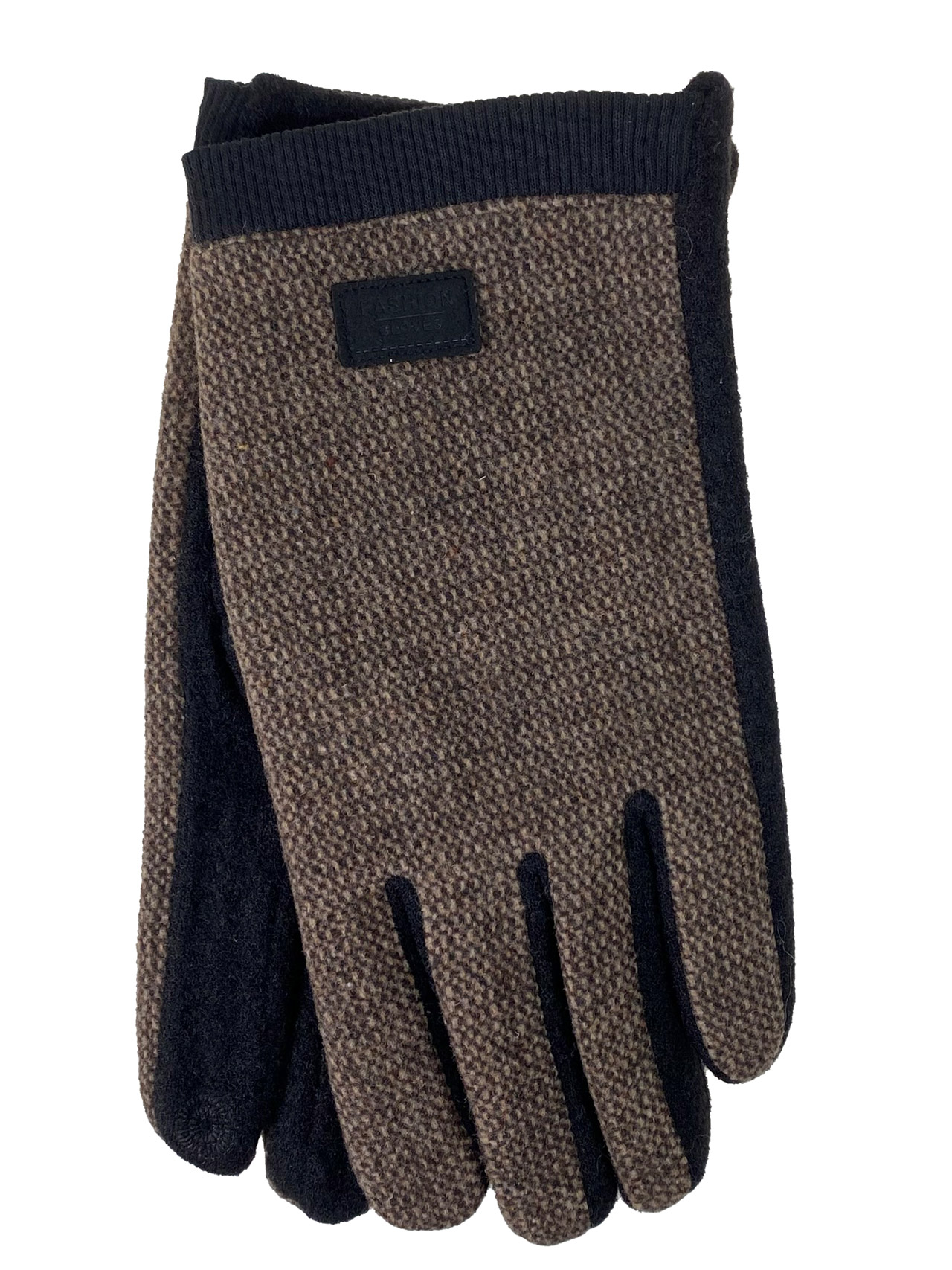На фото 1 - Мужские перчатки из кашемира, мультицвет