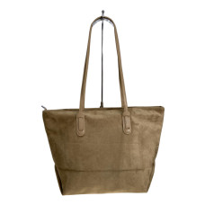 На фото 1 - Женская сумка из искусственной замши, цвет светло коричневый На фото 1 - Женская сумка из искусственной замши, цвет светло коричневый