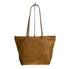 На фото 1 - Женская сумка из искусственной замши, цвет коричневый На фото 1 - Женская сумка из искусственной замши, цвет коричневый