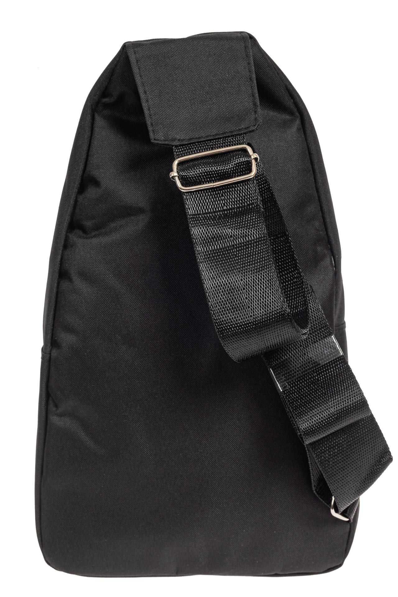 На фото 3 - Тканевая сумка-слинг, цвет чёрный