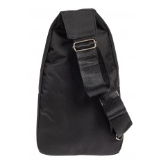 На фото 3 - Тканевая сумка-слинг, цвет чёрный
