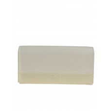 На фото 1 - Женский кошелёк-портмоне из мягкой натуральной кожи, цвет молочный