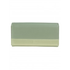 На фото 1 - Женский кошелёк-портмоне из мягкой натуральной кожи, цвет  мята