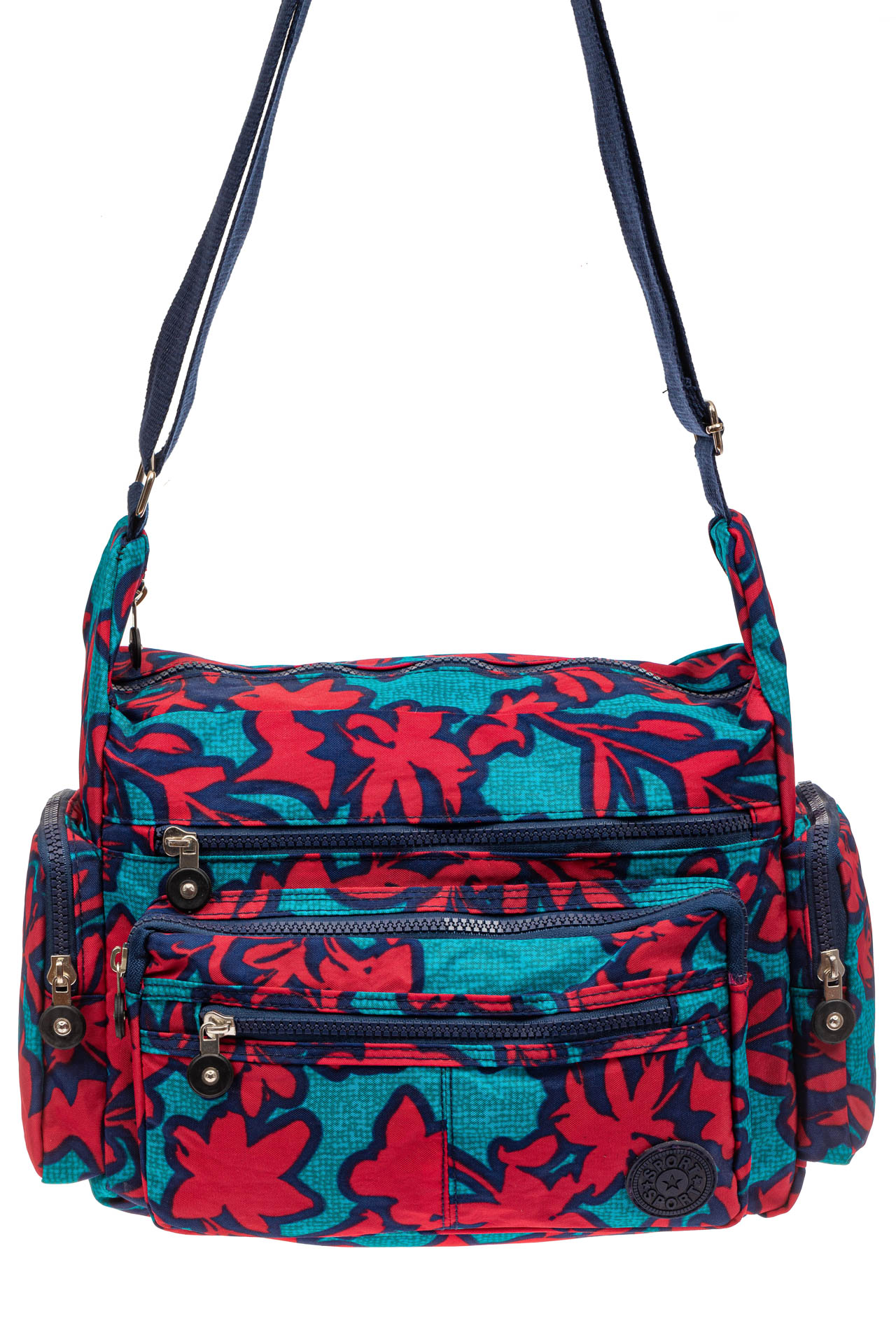 На фото 2 - Женская текстильная сумка 2019 с принтом, цвет фуксия