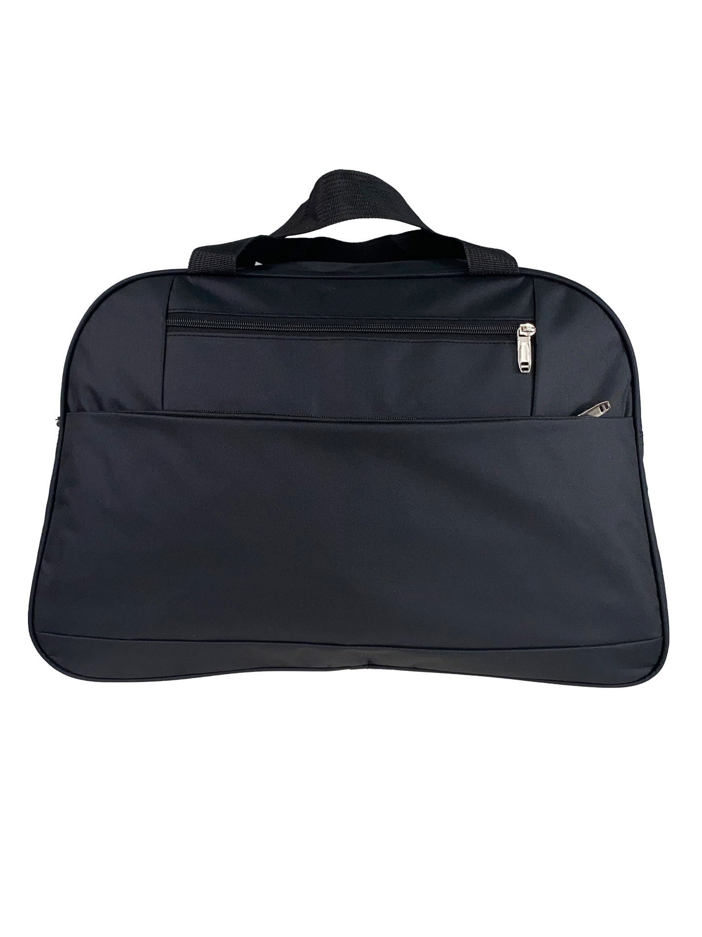 На фото 2 - Багажная женская сумка из текстиля, цвет чёрный