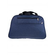 На фото 2 - Багажная женская сумка из текстиля, цвет синий