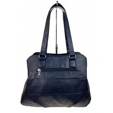 На фото 2 - Женская сумка  из искусственной кожи, цвет синий