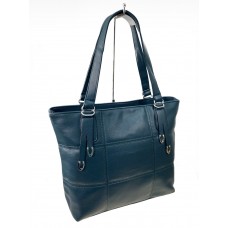 На фото 1 - Женская сумка из искусственной кожи, цвет синий