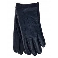 На фото 1 - Утеплённые мужские перчатки  цвет черный