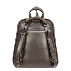 На фото 3 - Женский рюкзак-трансформер из экокожи, цвет серый
