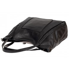 На фото 4 - Большая женская сумка из экокожи, цвет чёрный