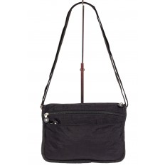 На фото 3 - Женская тканевая сумка кросс-боди, цвет черный