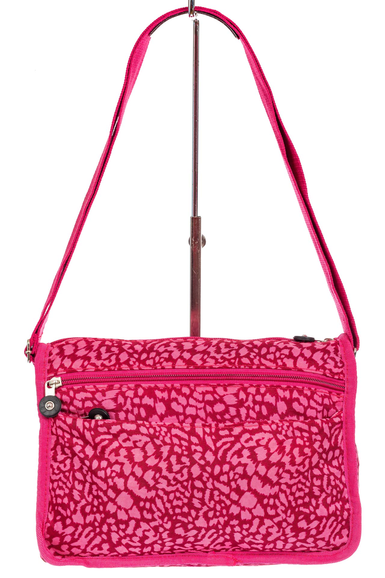 На фото 3 - Женская тканевая сумка кросс-боди, цвет комбинированный