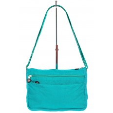На фото 3 - Женская сумка кросс-боди из полипропилена цвет бирюзовый