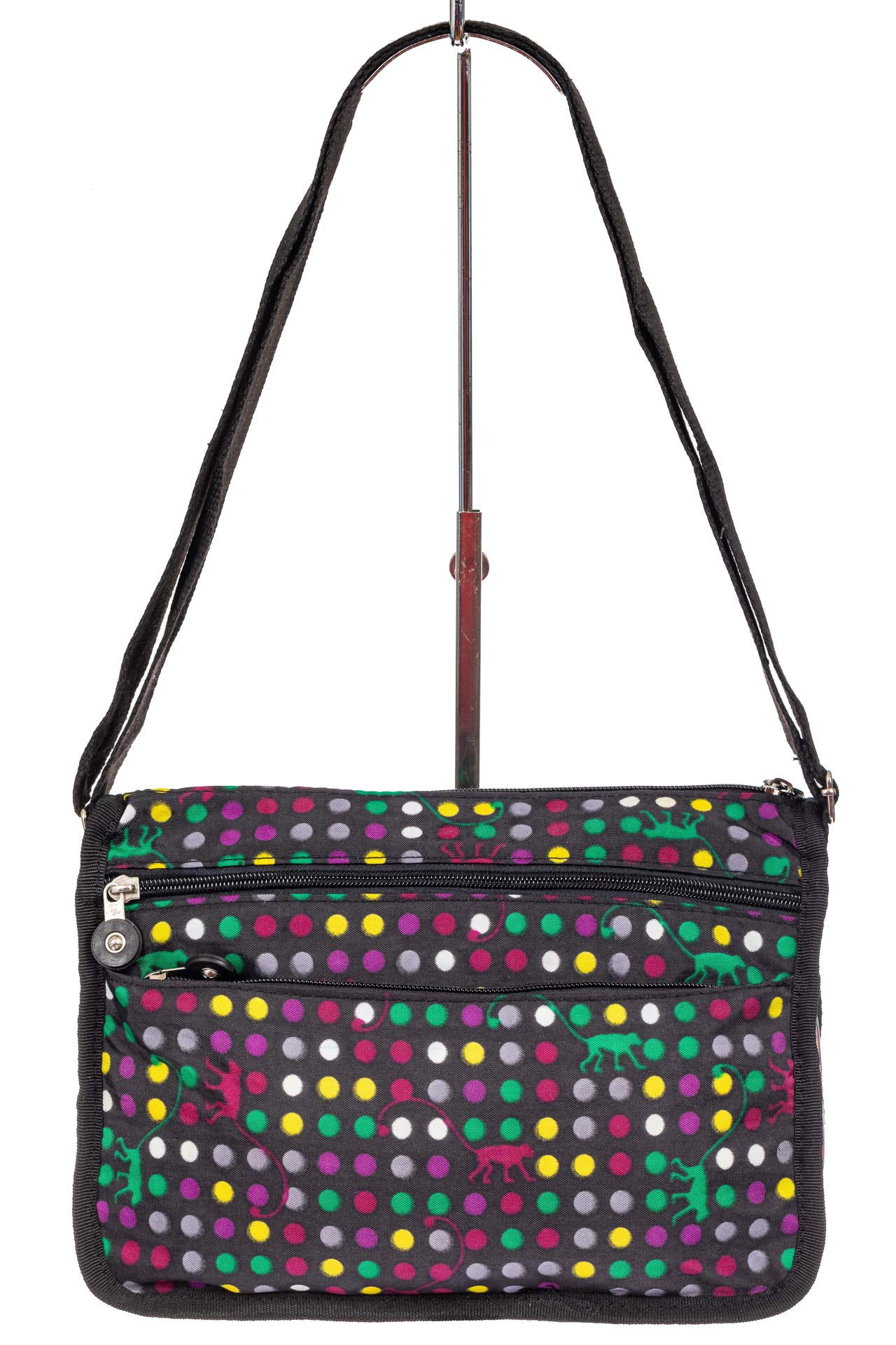 На фото 3 - Женская сумка кросс-боди, цвет комбинированный