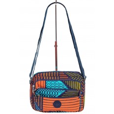 На фото 2 - Женская сумка кросс-боди, с геометрическими узорами
