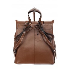 На фото 3 - Классический женский рюкзак трансформер из натуральной кожи, цвет коричневый