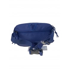 На фото 2 - Молодежная сумка на пояс из текстиля, цвет синий