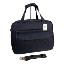 На фото 1 - Дорожная сумка из текстиля, цвет черный