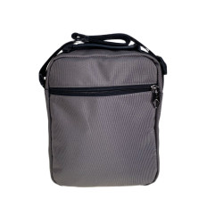 На фото 2 - Сумка мужская текстильная, цвет серый На фото 2 - Сумка мужская текстильная, цвет серый