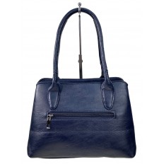 На фото 2 - Женская сумка из искусственной кожи цвет синий