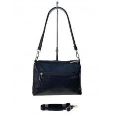 На фото 2 - Женская сумка из искусственной кожи цвет черный