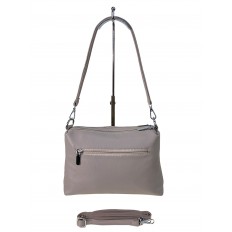 На фото 2 - Женская сумка из искусственной кожи цвет светло серый