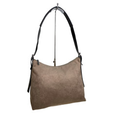 На фото 2 - Женская сумка из искусственной замши, цвет светло коричневый На фото 2 - Женская сумка из искусственной замши, цвет светло коричневый