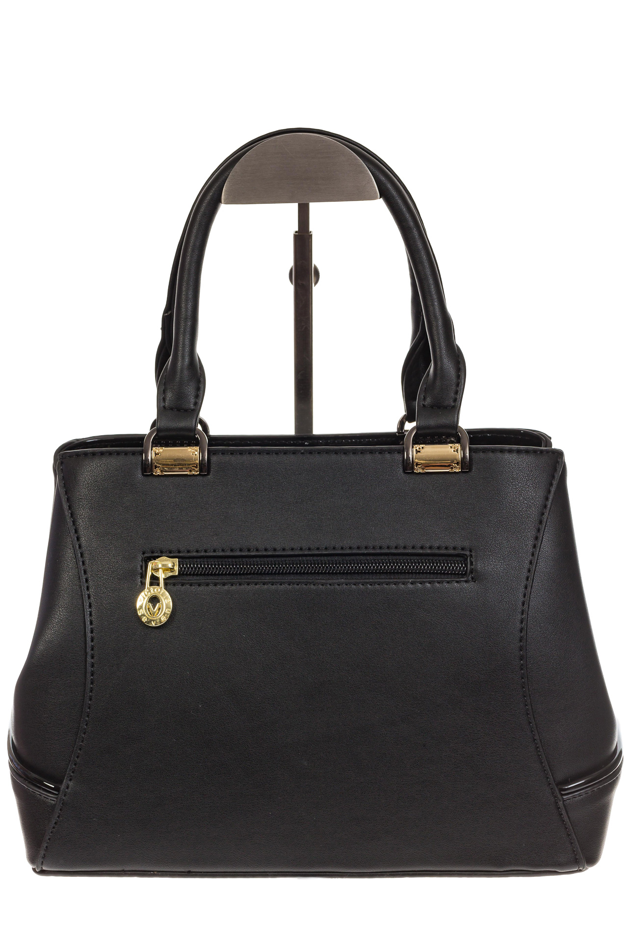 На фото 3 - Женская сумка, искусственная кожа, цвет черный