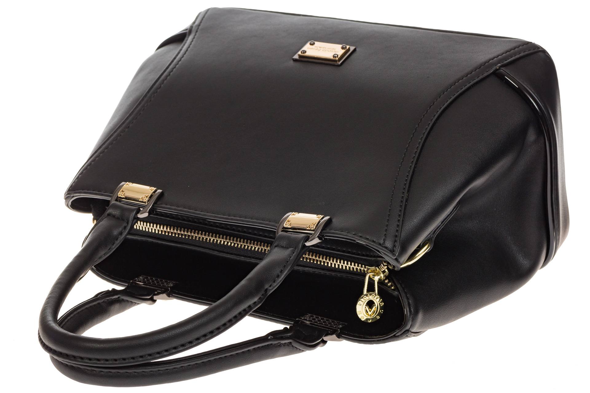 На фото 4 - Женская сумка, искусственная кожа, цвет черный