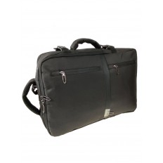 На фото 2 - Универсальный мужской рюкзак-трансформер из текстиля, цвет черный 