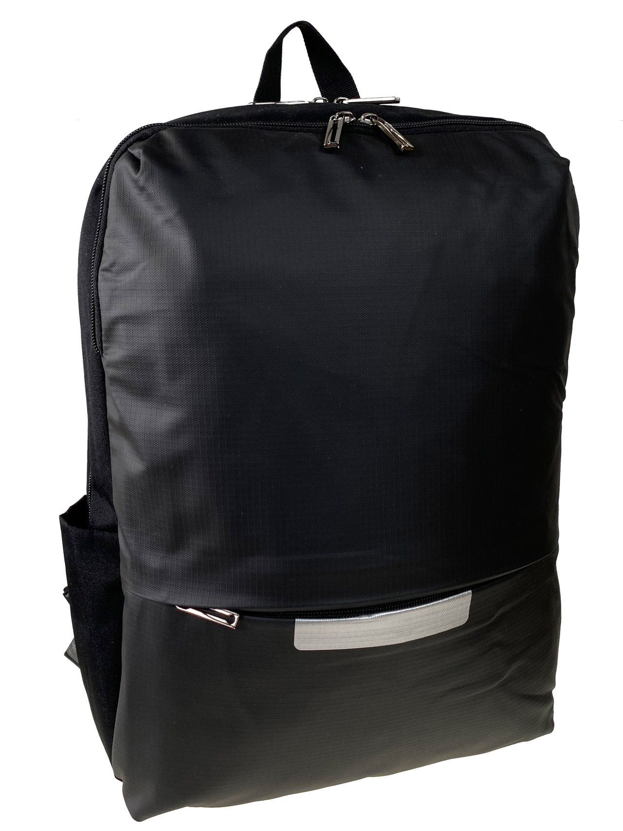 На фото 1 - Рюкзак мужской  из текстиля, цвет черный