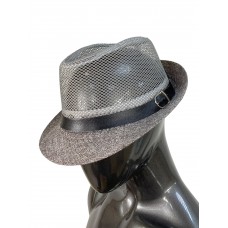 На фото 1 - Летняя  шляпа, цвет серый