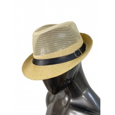 На фото 1 - Летняя  шляпа, цвет светло коричневый