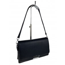 На фото 1 - Женская сумка-клатч  из мягкой  искусственной кожи,цвет черный