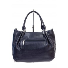 На фото 3 - Женская сумка хобо из натуральной замши и искусственной кожи, цвет синий