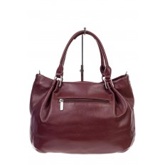 На фото 3 - Женская сумка хобо из натуральной замши и искусственной кожи, цвет бордо