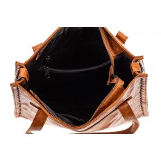 На фото 4 - Большая качественная сумка комбинированная, цвет черный
