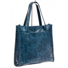 На фото 1 - Большая хорошая сумка комбинированная, цвет синий