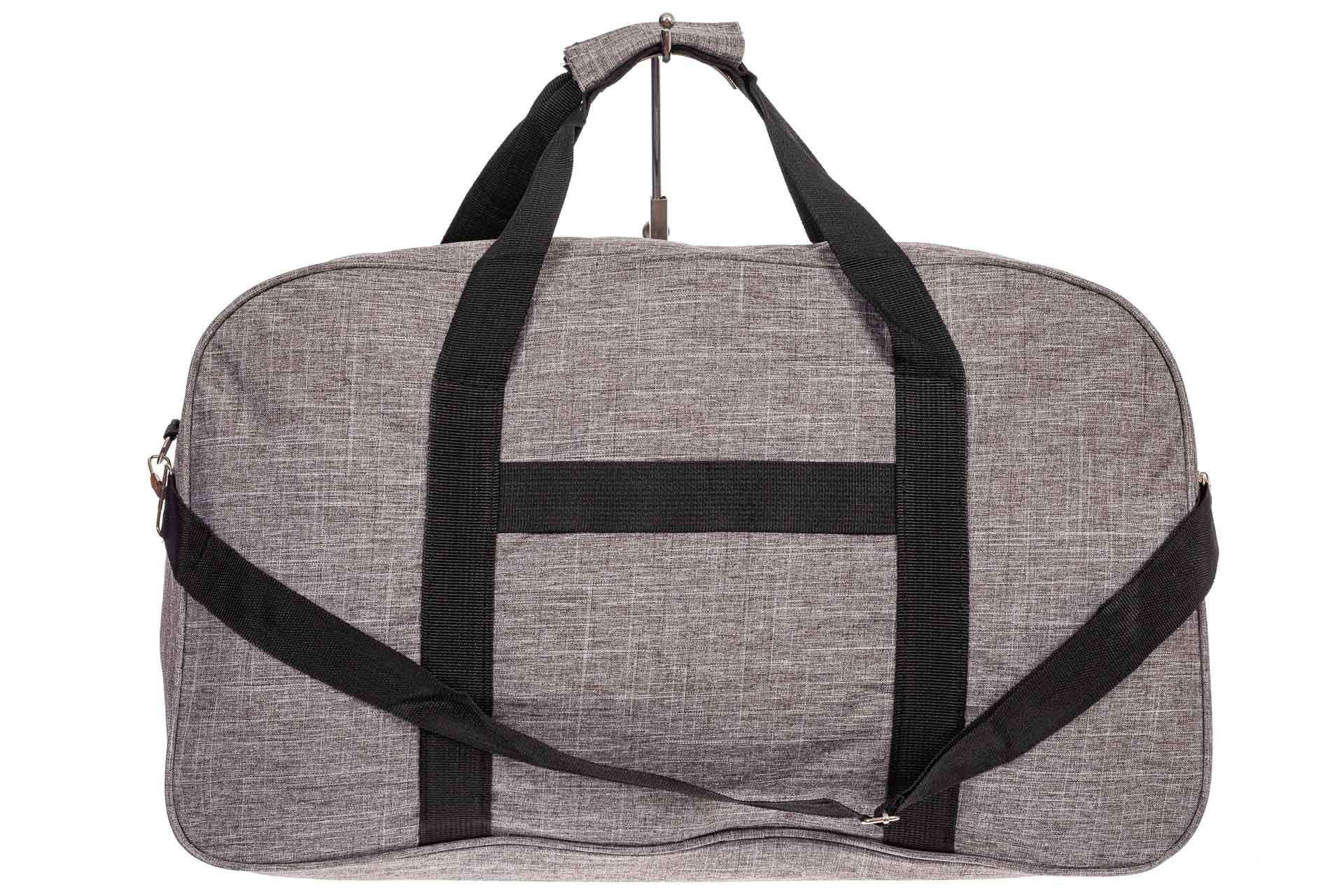 На фото 3 - Дорожная женская сумка из ткани, цвет серый