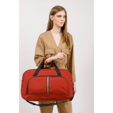 На фото 5 - Дорожная женская сумка из ткани, цвет серый