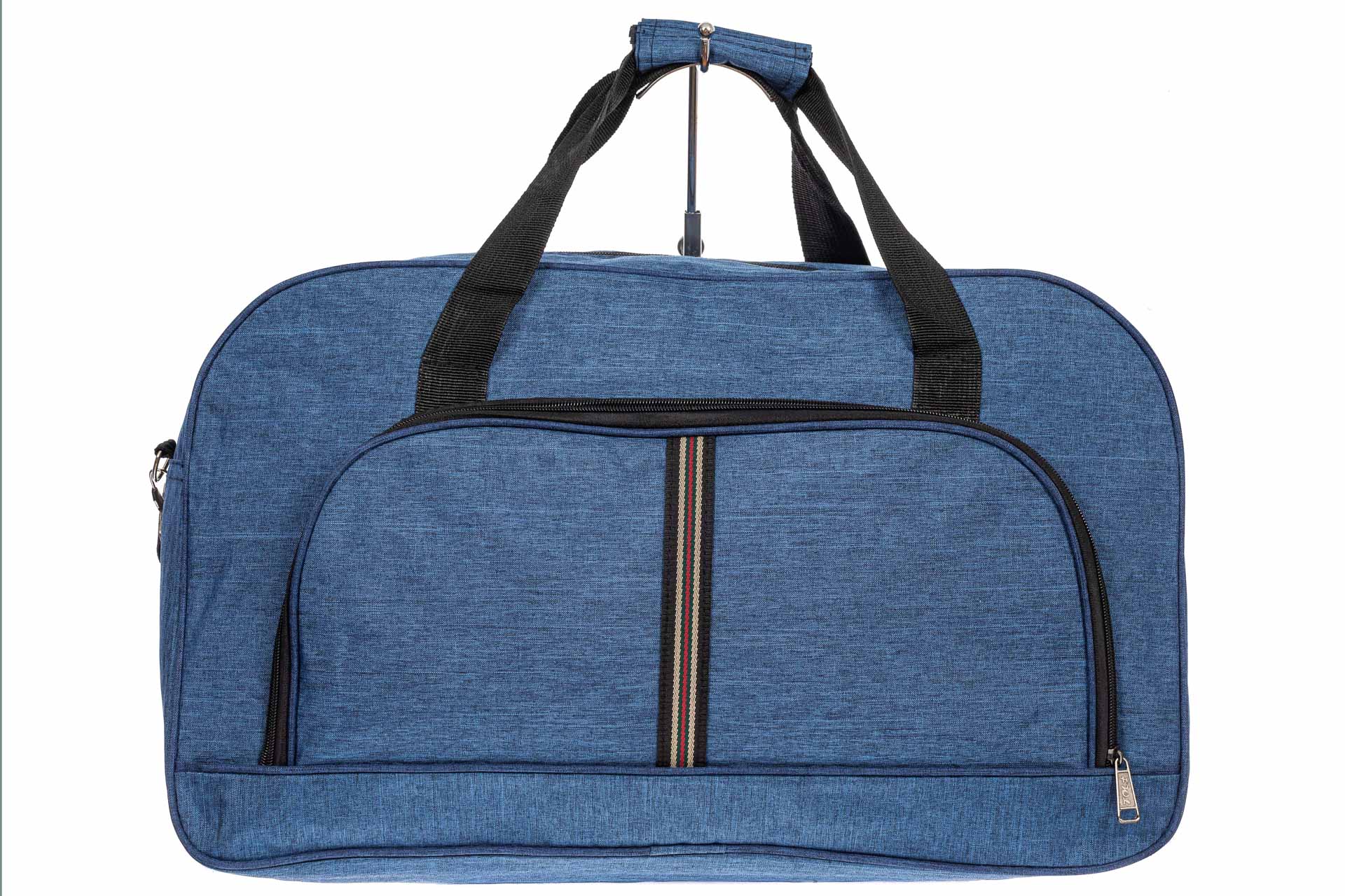 На фото 2 - Дорожная женская сумка из ткани, цвет синий