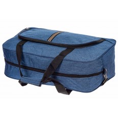 На фото 4 - Дорожная женская сумка из ткани, цвет синий