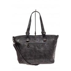 На фото 3 - Большая сумка женская комбинированная, цвет серый