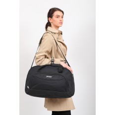 На фото 5 - Спортивная женская сумка из текстиля, цвет черный