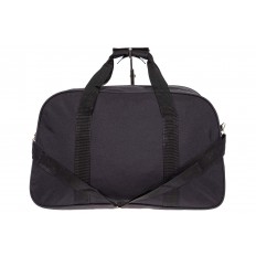 На фото 3 - Дорожная женская сумка из ткани, цвет черный
